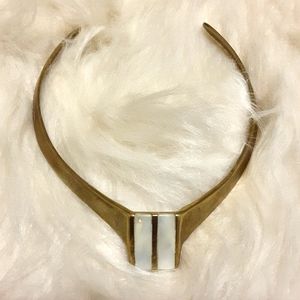 Brass and Mother of Pearl Choker